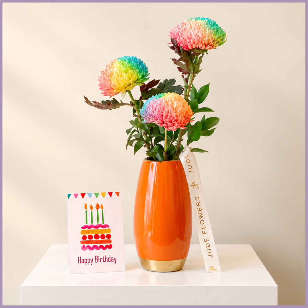 Color Pop Birthday Vase