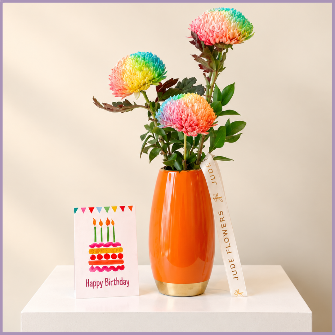Color Pop Birthday Vase
