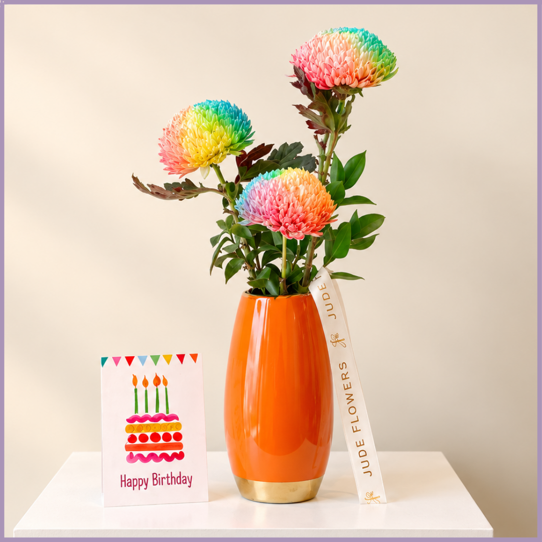 Color Pop Birthday Vase