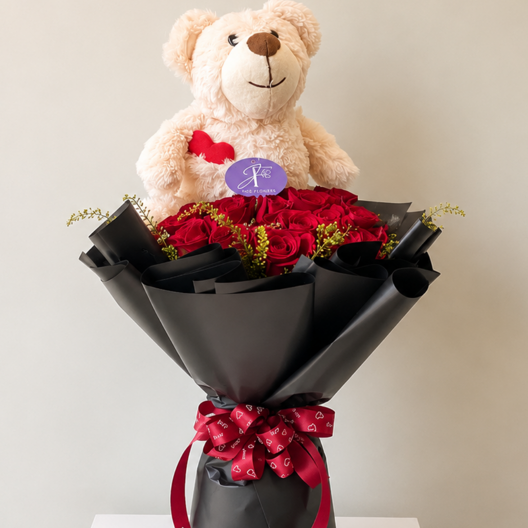 Crimson Embrace Gift Arrangement