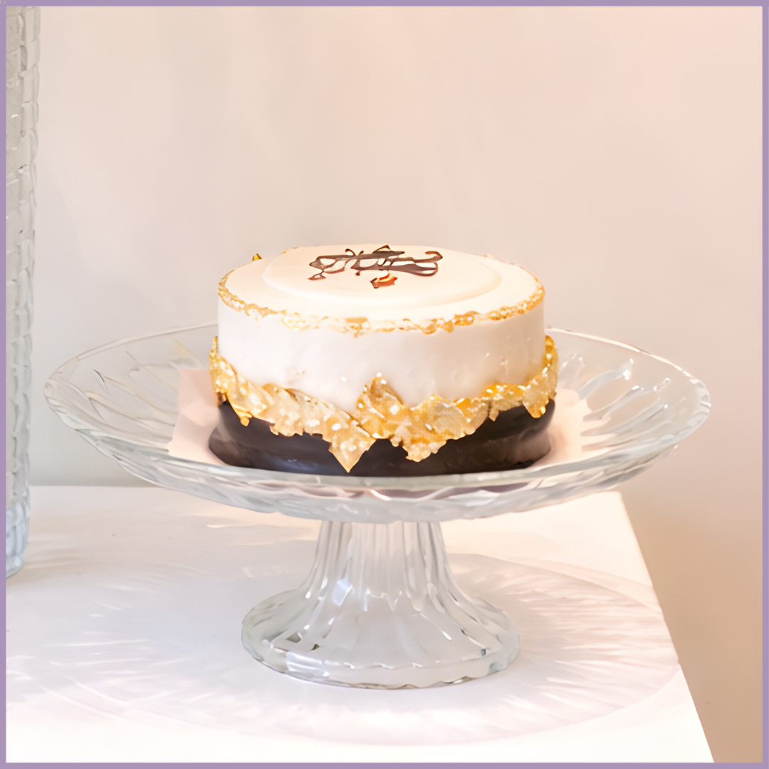 Eid Blossom Dream Bites Luxe Floral Vase with Ferrero Chocolate Cake