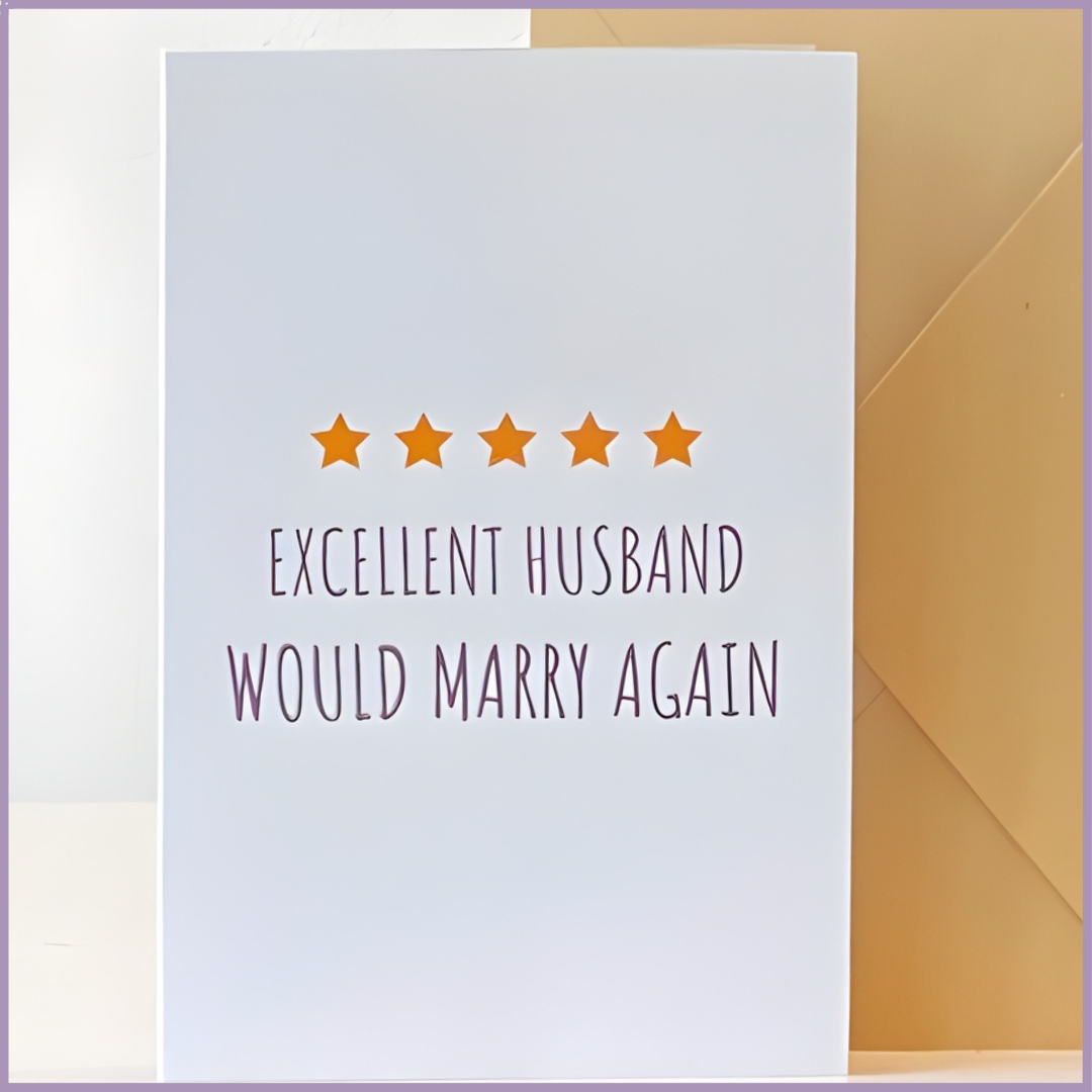 Excellent Husband Greeting Card