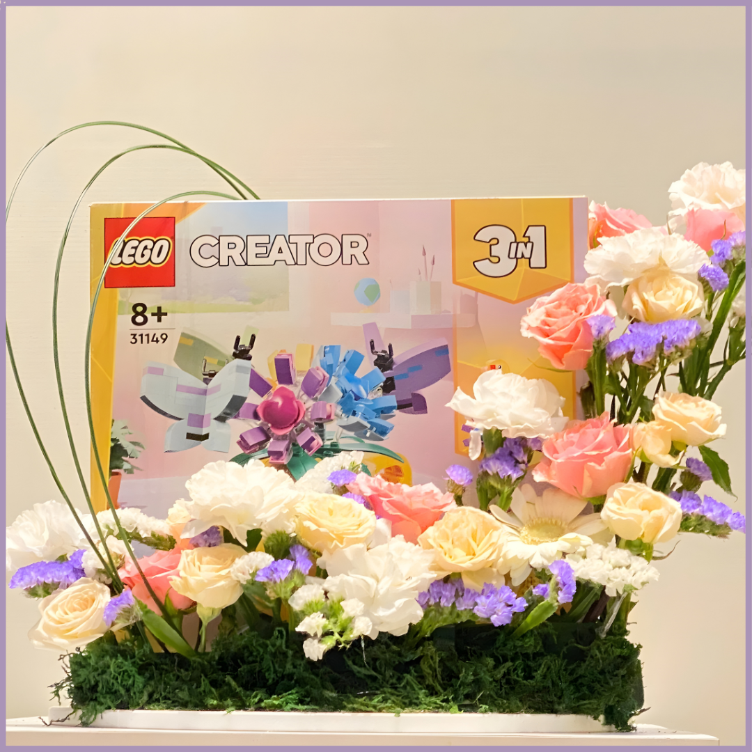 Bloom & Build - Floral Gift Arrangement with LEGO Surprise by Jude Flowers