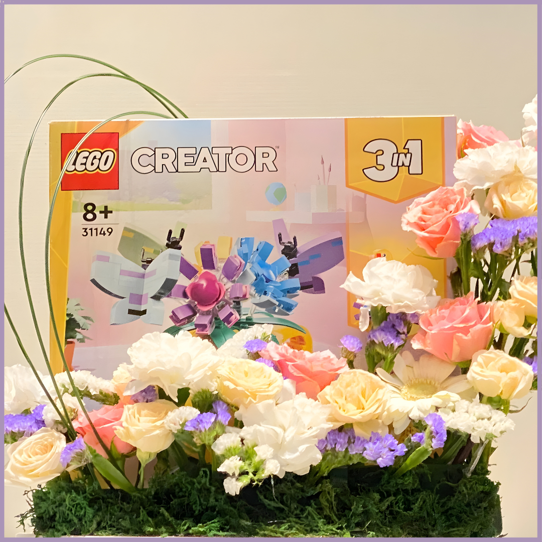 Bloom & Build - Floral Gift Arrangement with LEGO Surprise by Jude Flowers