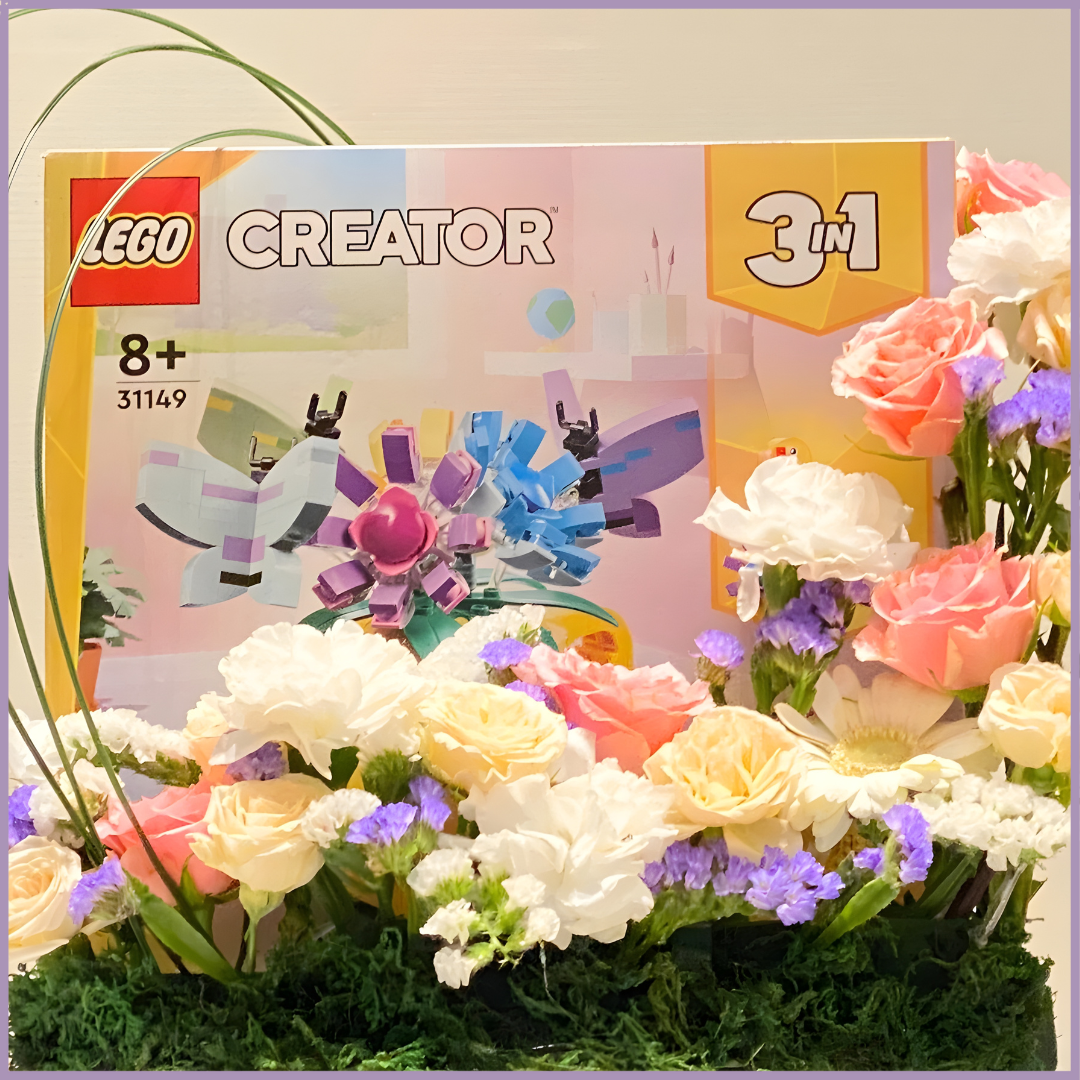 Bloom & Build - Floral Gift Arrangement with LEGO Surprise by Jude Flowers