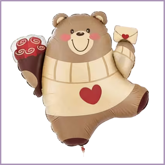 Love Letter Bear - Valentine Balloon