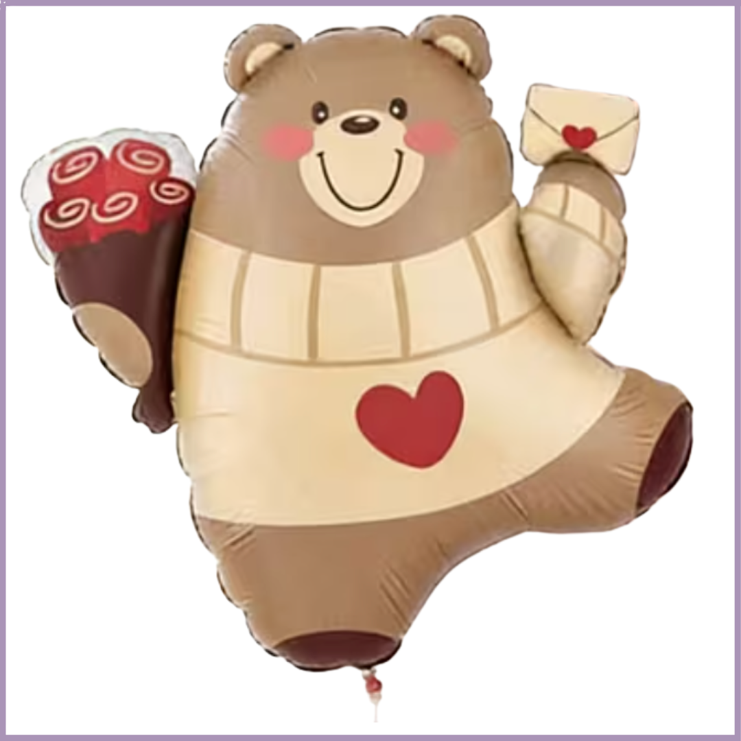 Love Letter Bear - Valentine Balloon
