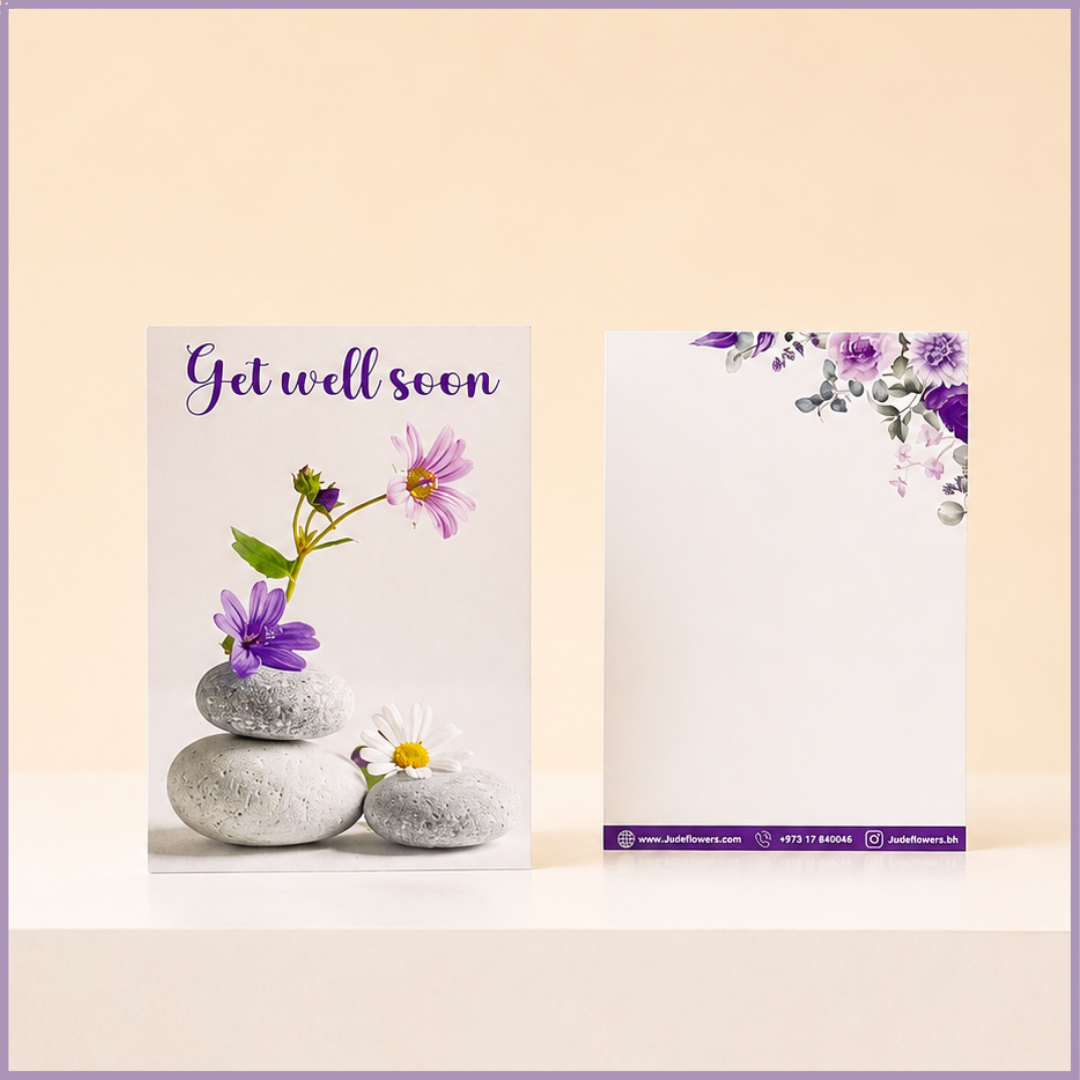 Get Well Soon Floral Card