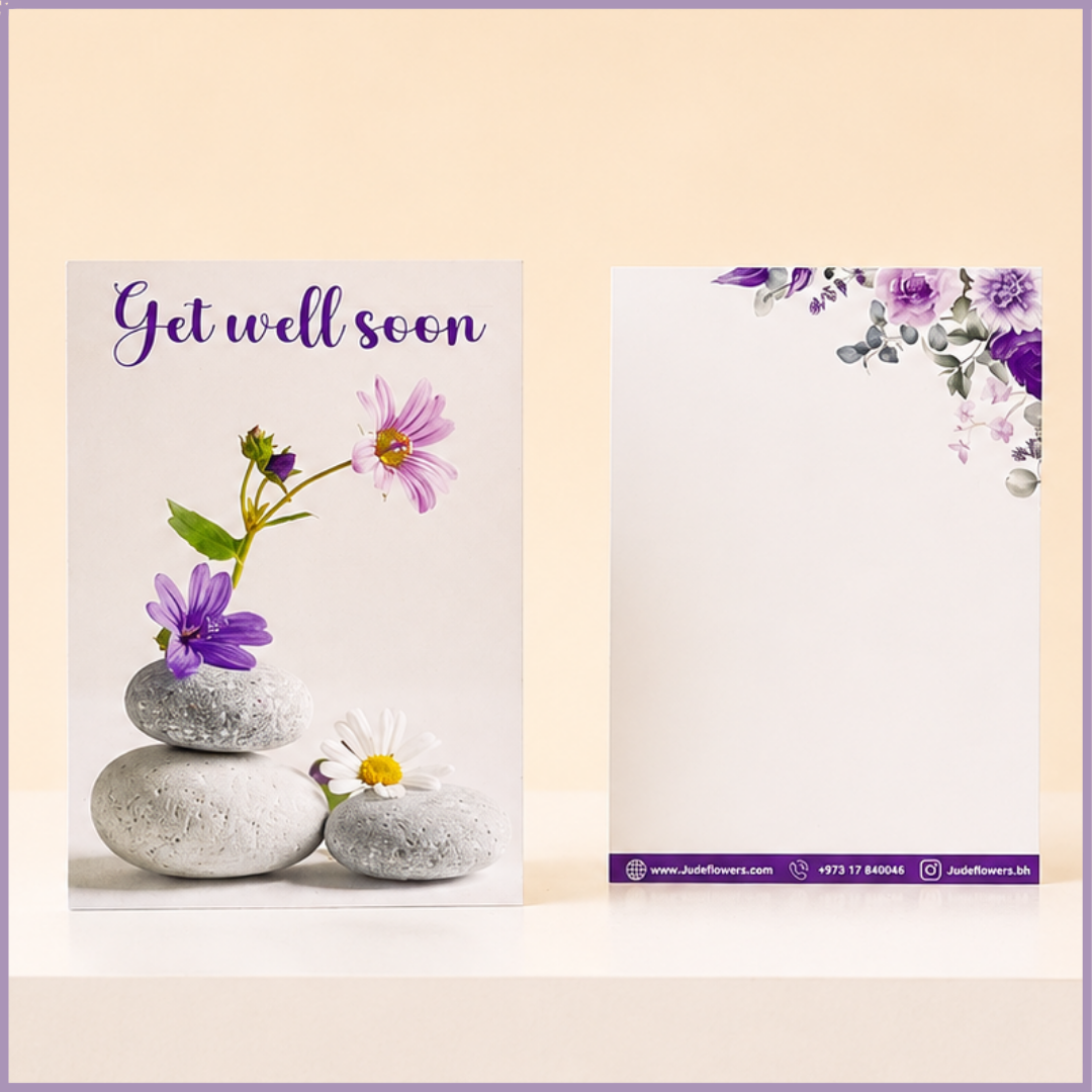 Get Well Soon Floral Card