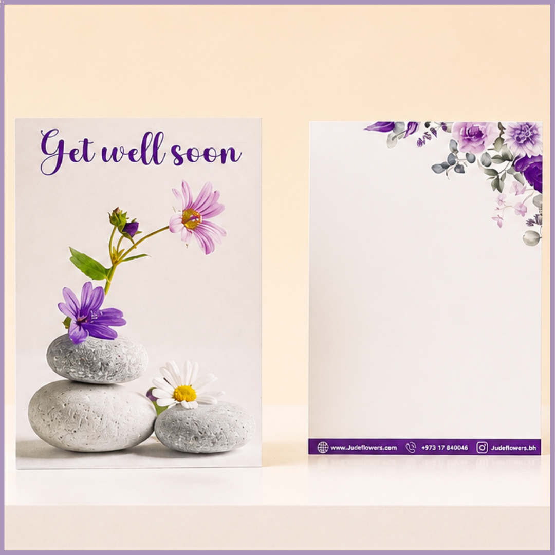 Get Well Soon Floral Card