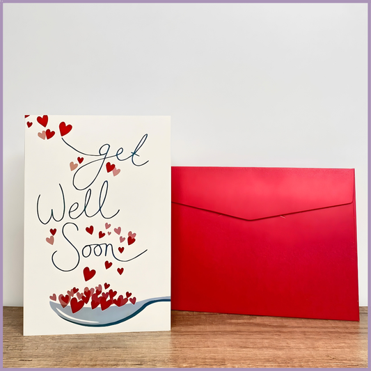 Spoon Full of Love Get Well Soon Greeting Card