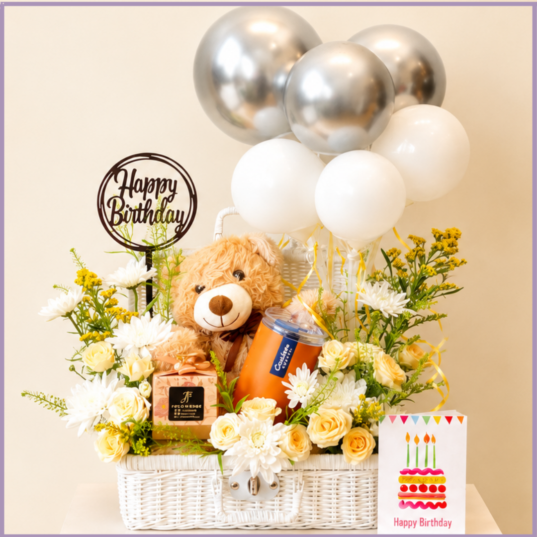 Golden Celebration Luxe Basket