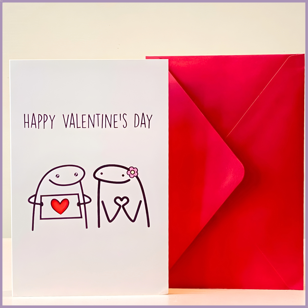 Happy Valentine’s Day Greeting Card with Envelope