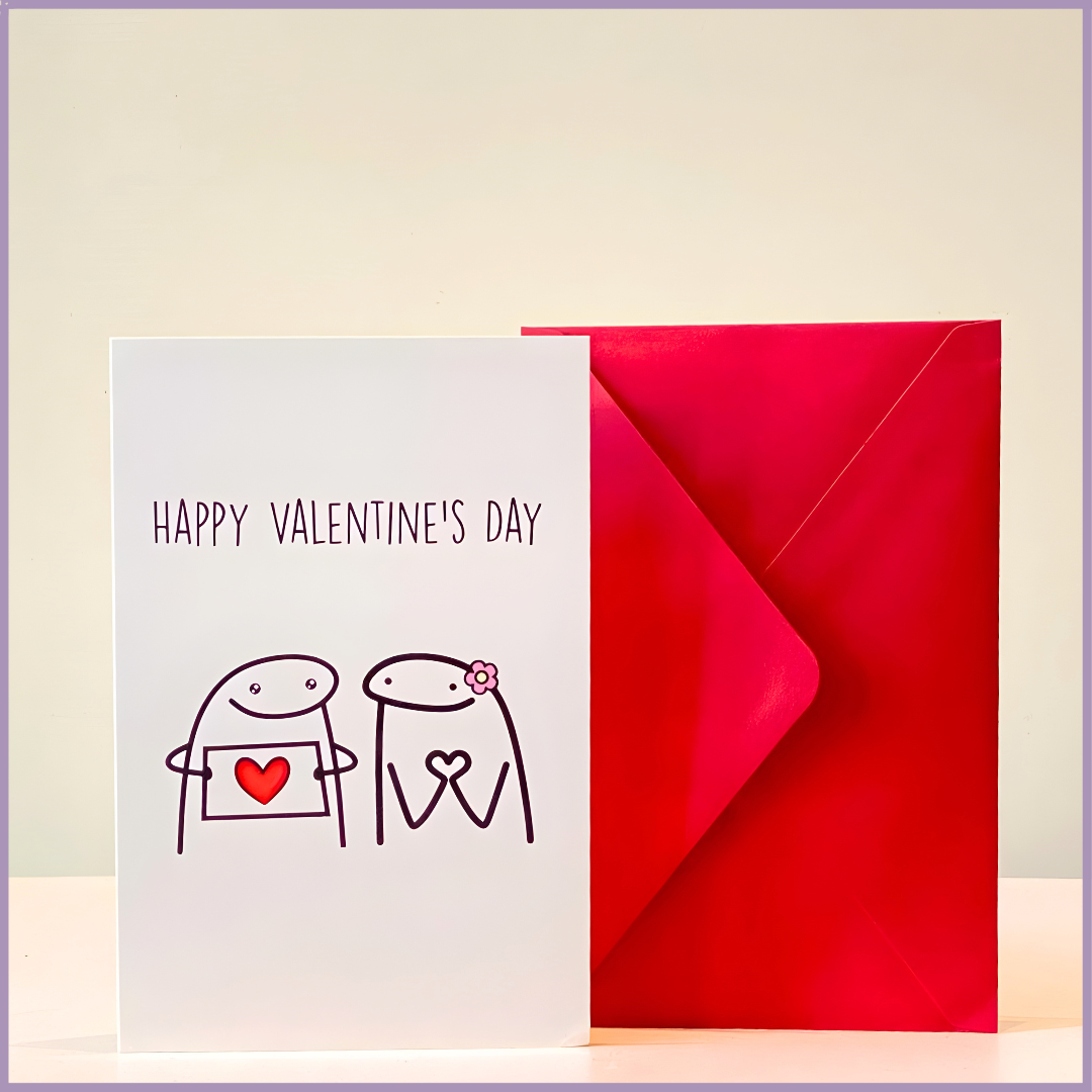 Happy Valentine’s Day Greeting Card with Envelope