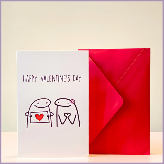 Happy Valentine’s Day Greeting Card with Envelope
