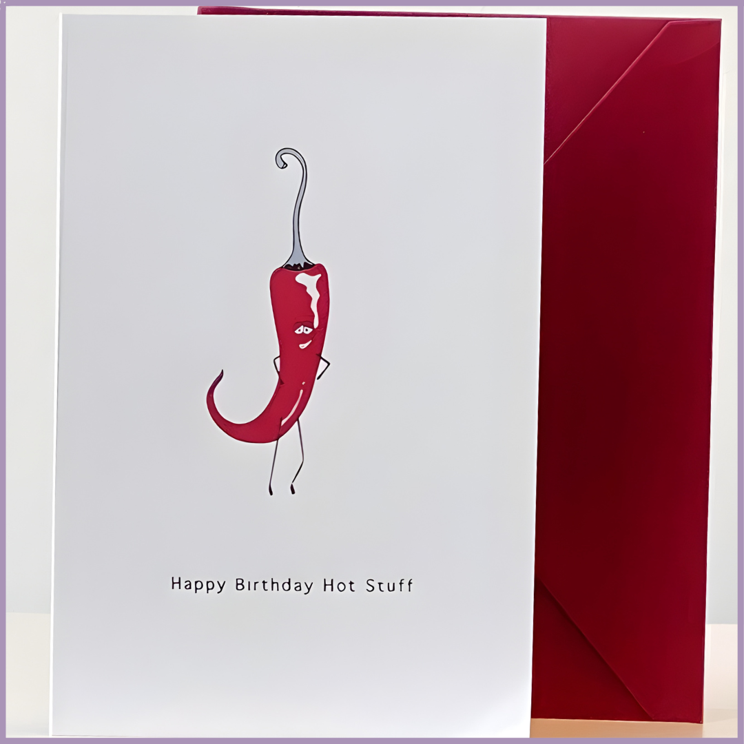 Happy Birthday Hot Stuff Greeting Card