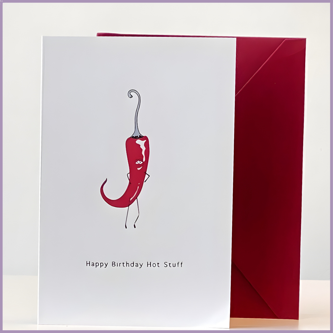 Happy Birthday Hot Stuff Greeting Card