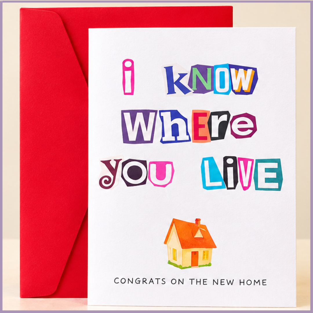 I Know Where You Live – Housewarming Card