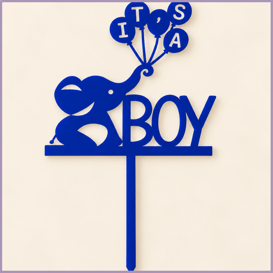 It’s a Boy Acrylic Topper