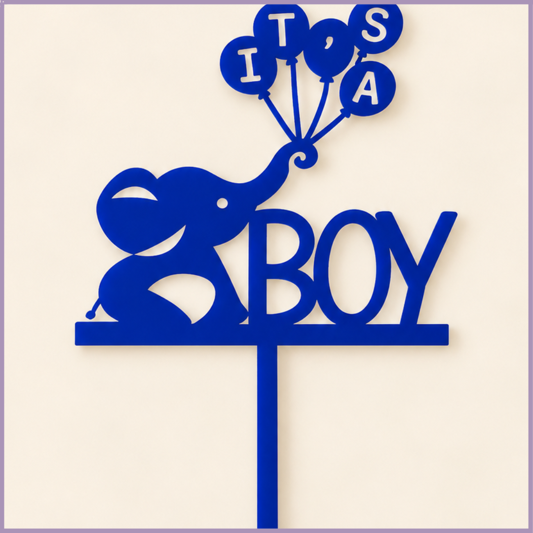 It’s a Boy Acrylic Topper