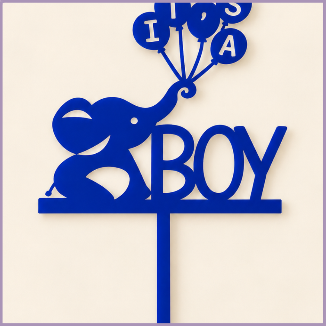 It’s a Boy Acrylic Topper