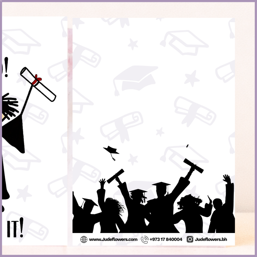 Jude Flowers Graduation Woohoo You Did It Greeting Card