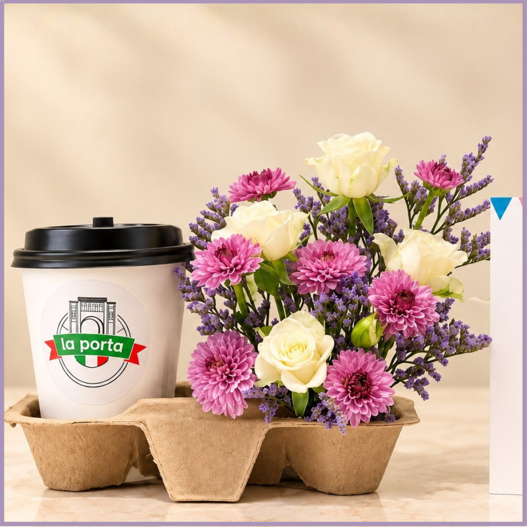 Lavender Birthday Coffee & Blooms