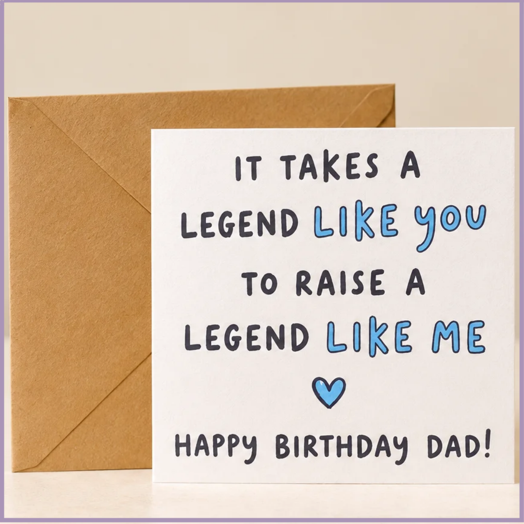 Like Father, Like Legend – Birthday Card