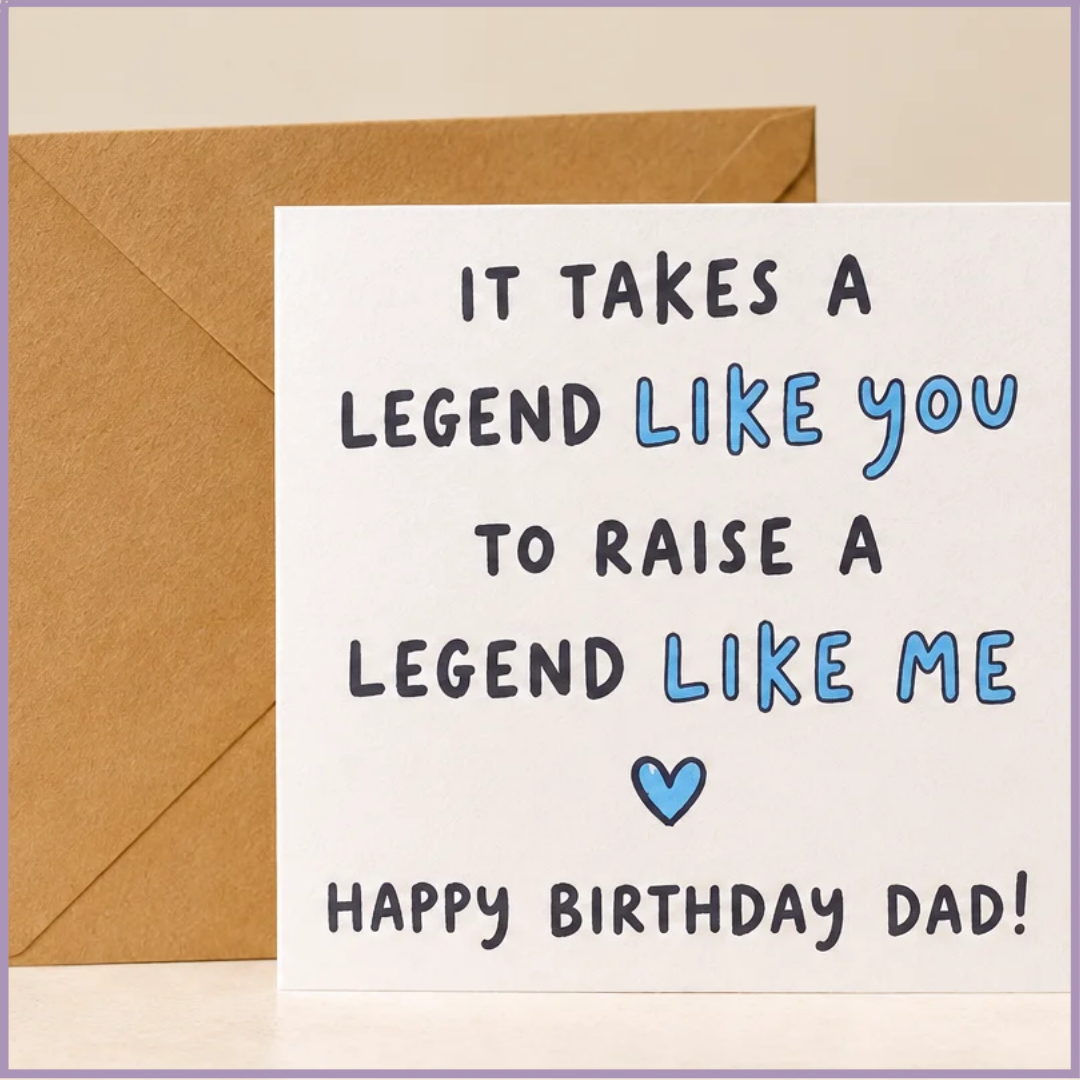 Like Father, Like Legend – Birthday Card