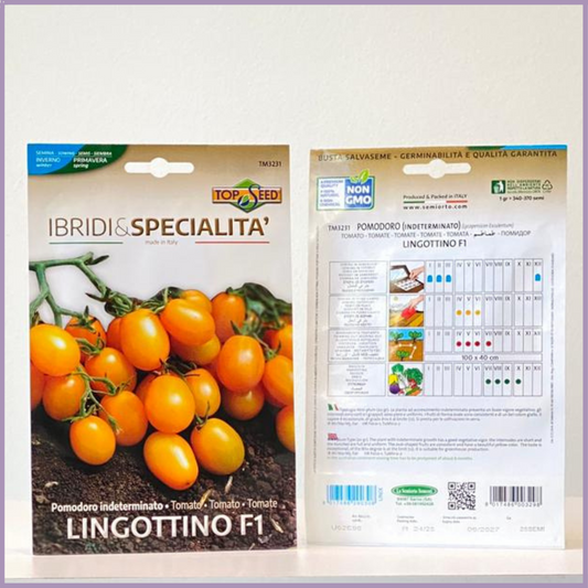 Lingottino F1 Yellow Cherry Tomato Seeds (1 Pack)