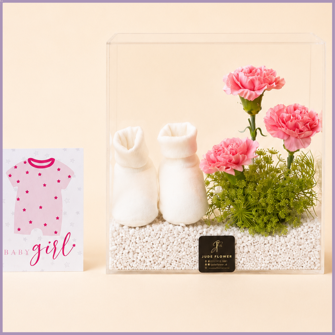 Pink Beginnings Baby Girl Gift Box