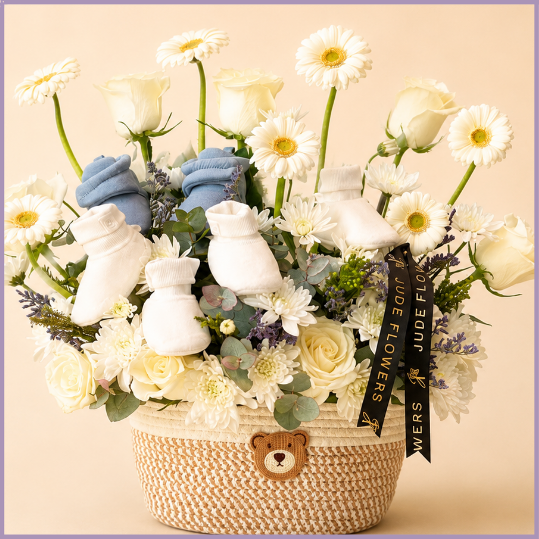 Little Prince Garden – Luxury New Baby Flower & Gift Basket