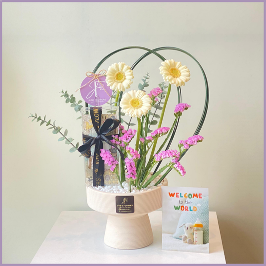 Little Sunshine Welcome Bloom | New Baby Flowers Gift Arrangement