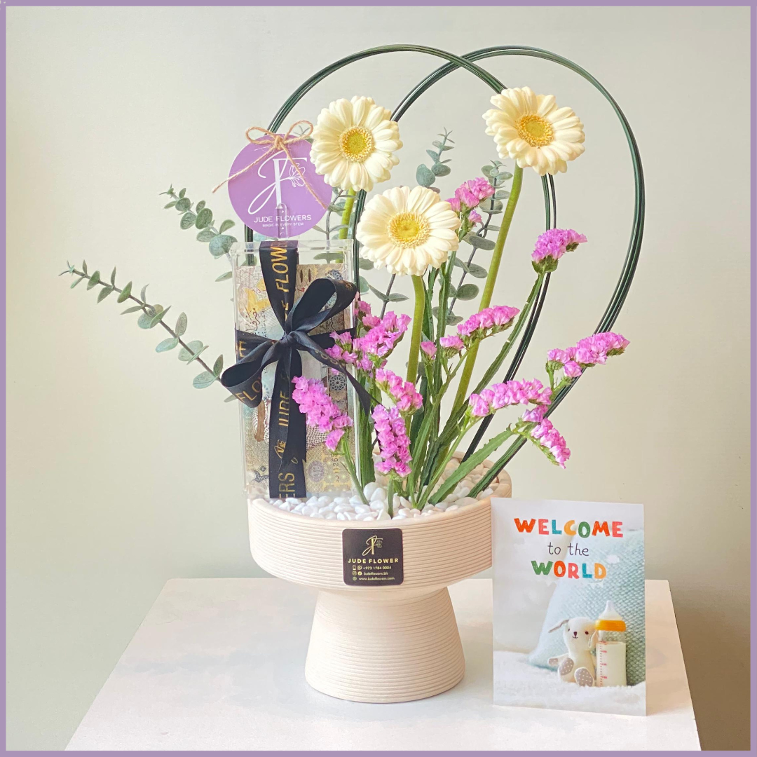 Little Sunshine Welcome Bloom | New Baby Flowers Gift Arrangement