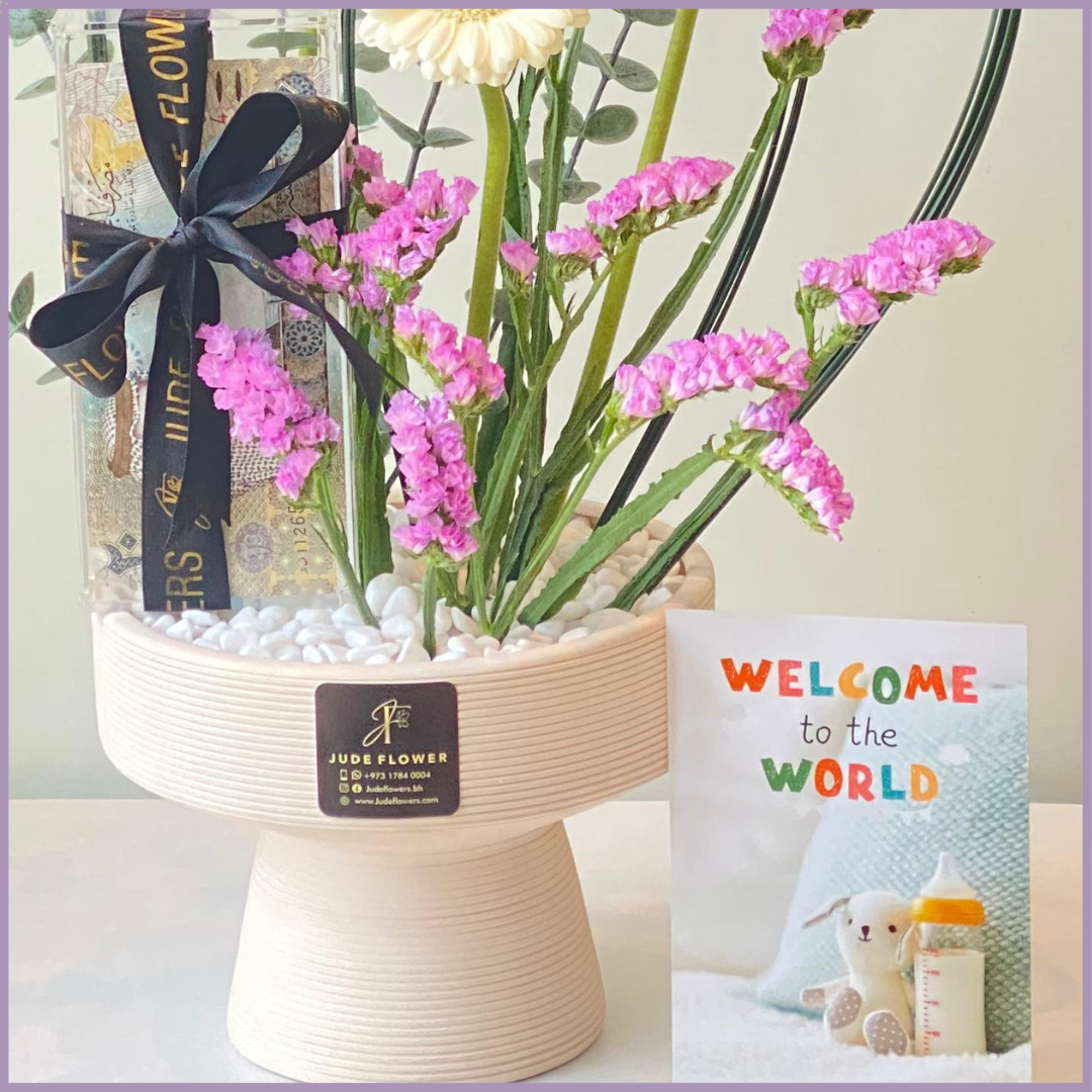 Little Sunshine Welcome Bloom | New Baby Flowers Gift Arrangement
