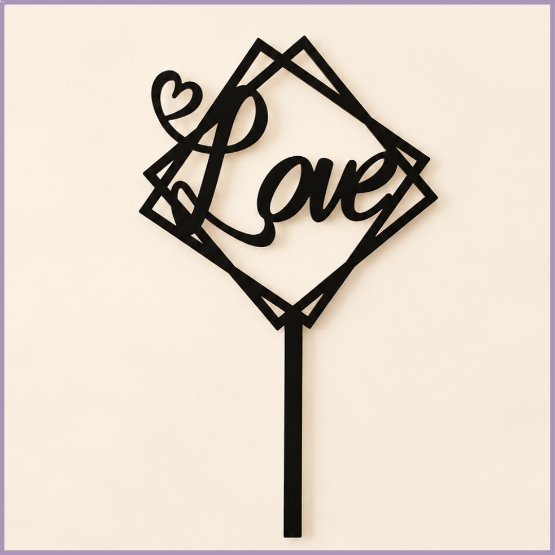 Love Acrylic Topper