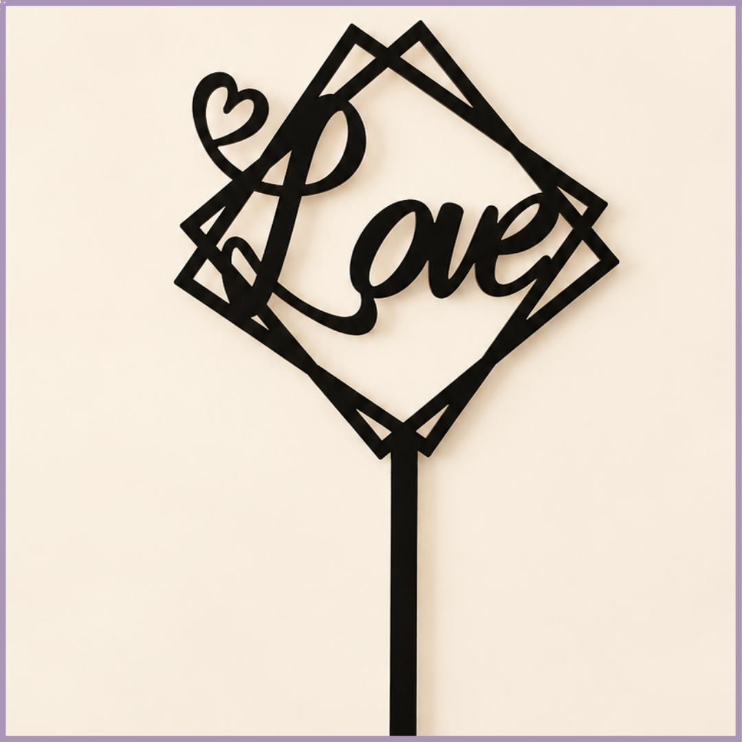 Love Acrylic Topper