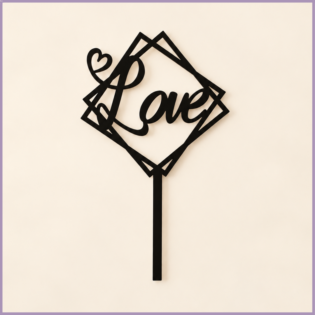 Love Acrylic Topper