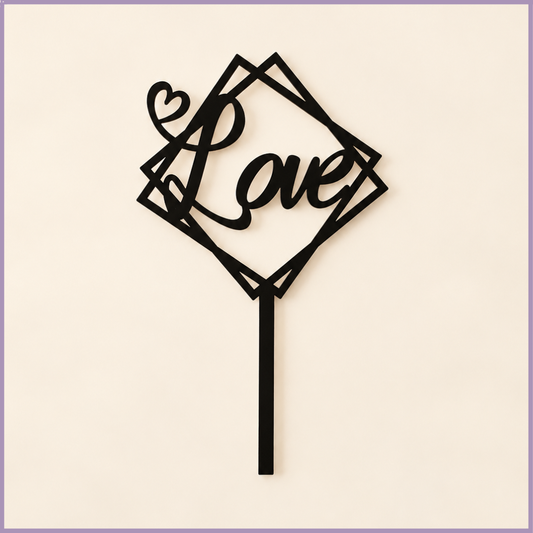 Love Acrylic Topper