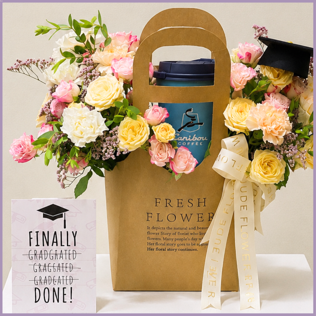 Manama Milestone Graduation Floral Bag