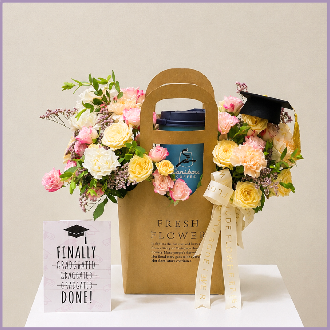 Manama Milestone Graduation Floral Bag