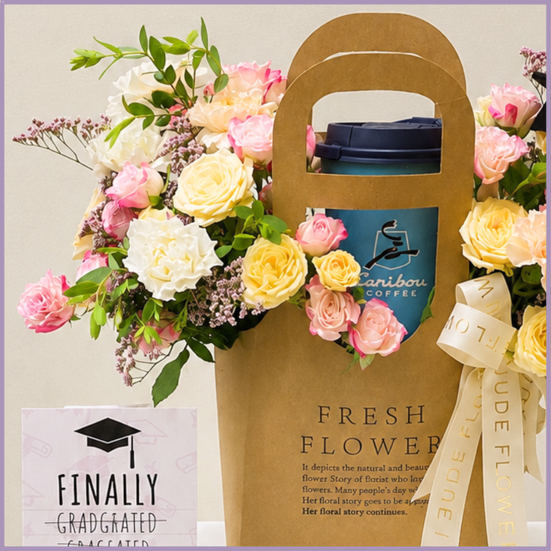 Manama Milestone Graduation Floral Bag