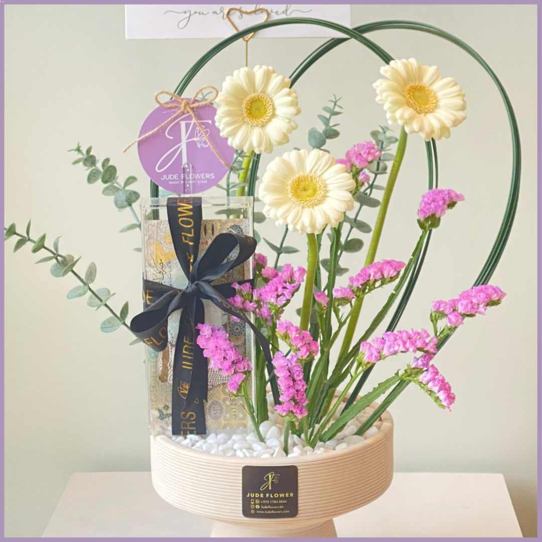 Mom’s Golden Daisy Bloom | Mother’s Day Gerbera Flower Arrangement Gift
