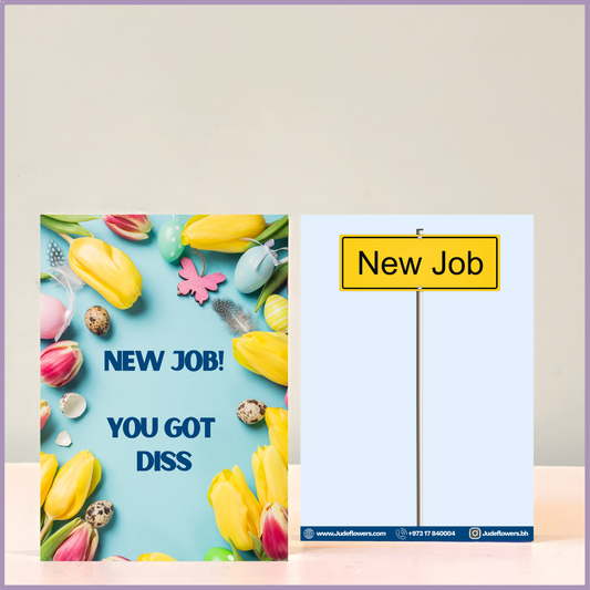 New Job Celebration Greeting Card by Jude Flowers