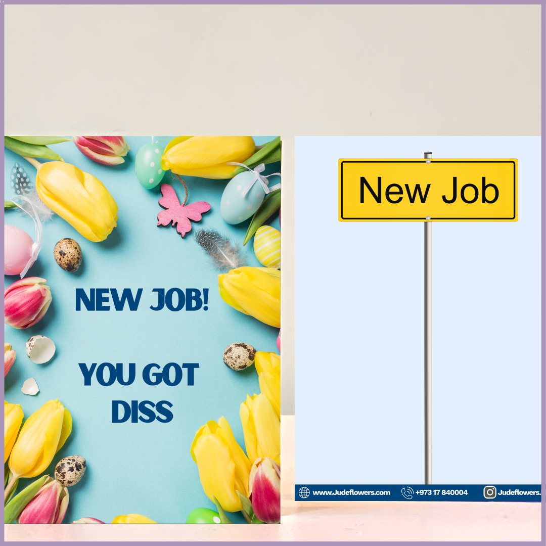 New Job Celebration Greeting Card by Jude Flowers
