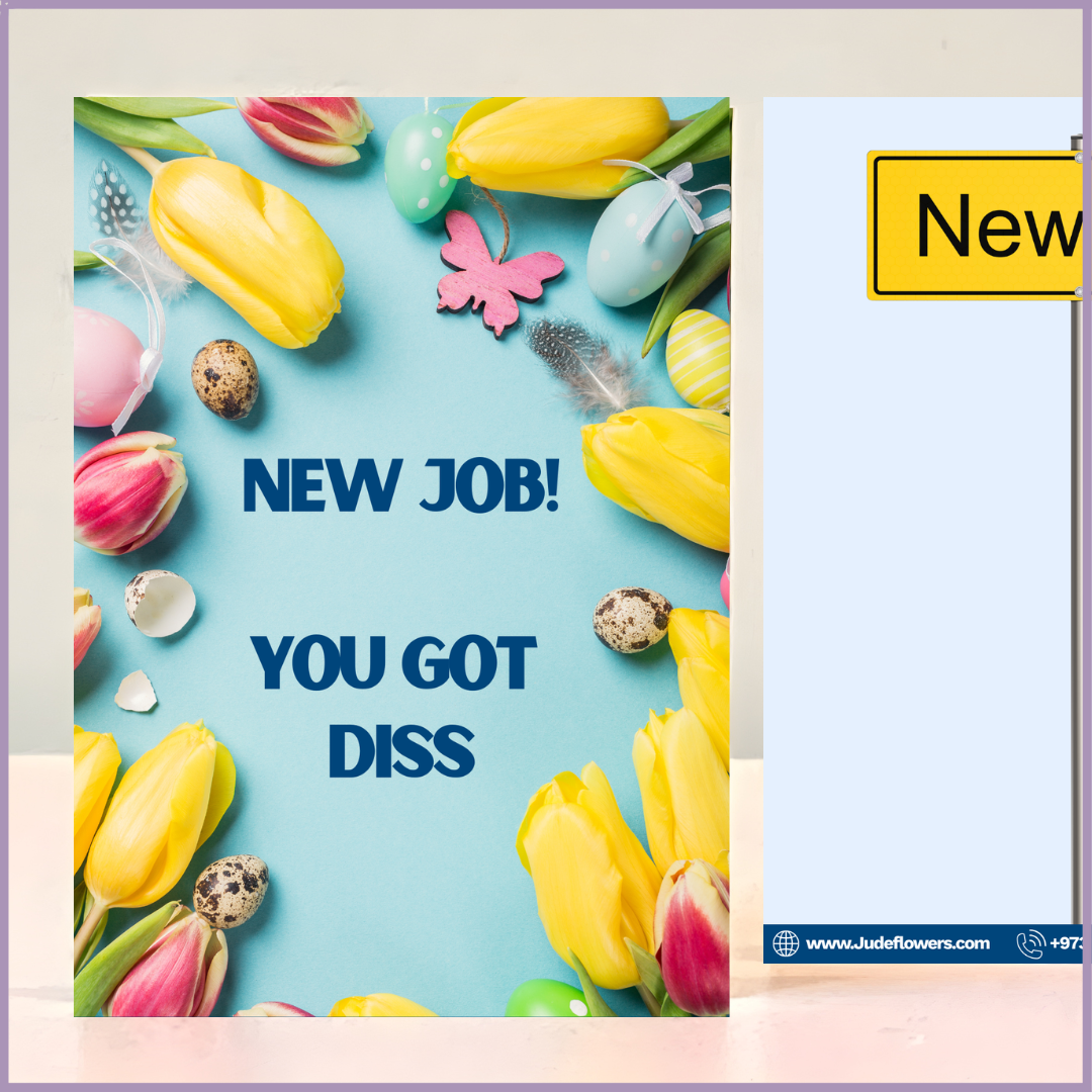 New Job Celebration Greeting Card by Jude Flowers