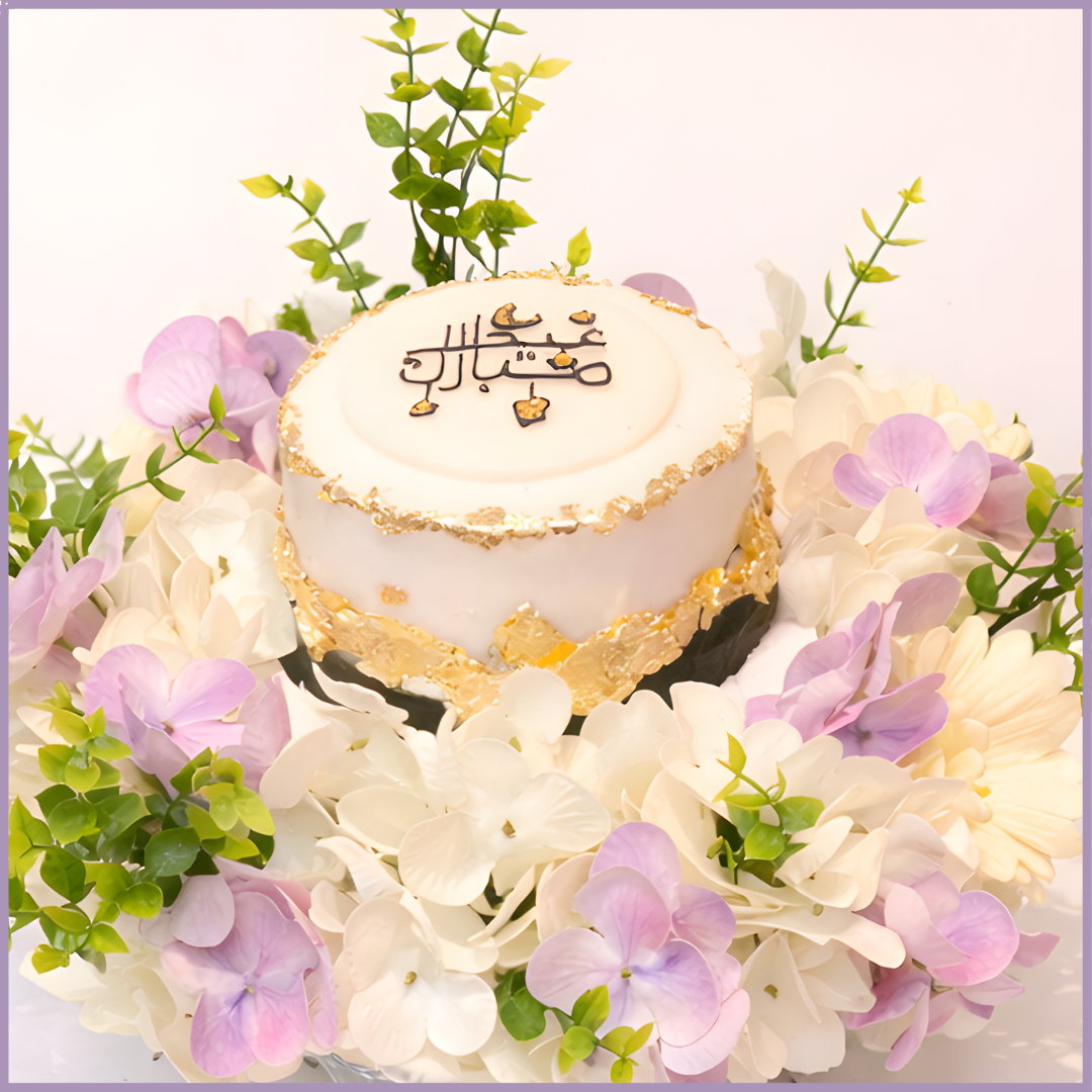 Noor Al Eid Floral Cake Celebration from Jude and Dream Bites