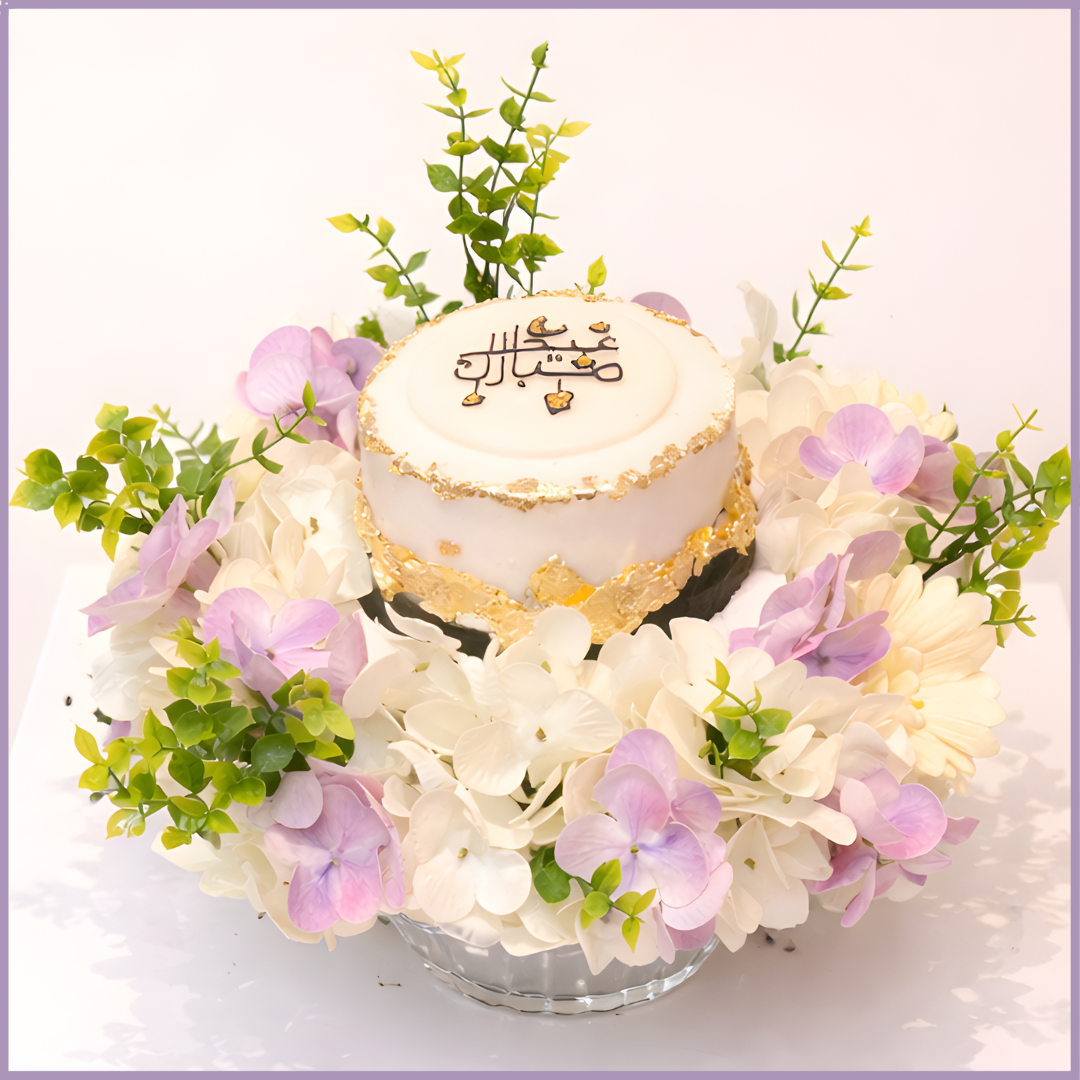 Noor Al Eid Floral Cake Celebration from Jude and Dream Bites