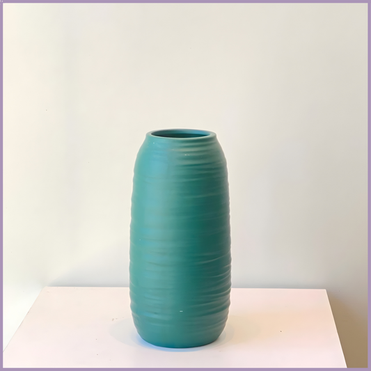 Ocean Calm Textured Ceramic Vase