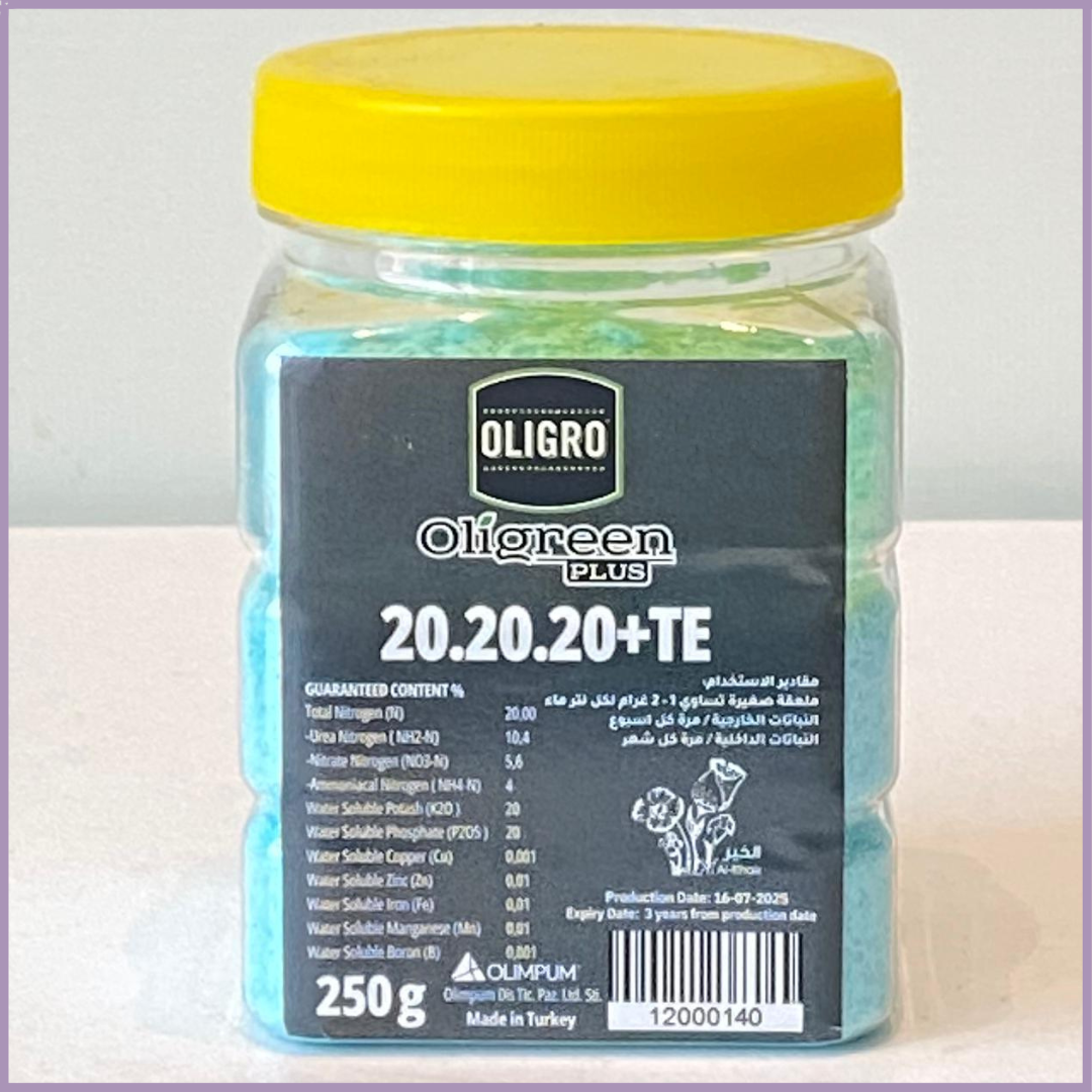 Oligreen Plus NPK 20 20 20 Water Soluble Fertilizer 250g